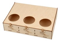 Подарочная деревянная коробка «Лист», 30 х 21 х 7,5 см, березовая фанера