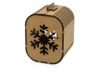Подарочная деревянная коробка «Снежинка», малая, 90 х 83 х 115 см, березовая фанера, березовая фанера