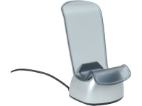 Подставка под мобильный телефон «Кресло», серый/серебристый, пластик