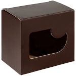 Коробка с окном Gifthouse, коричневая, 16,3х10,6х15,4 см