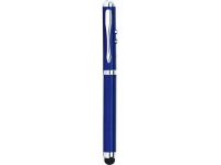 Ручка-стилус шариковая «Каспер» 3 в 1, синий, металл/каучук