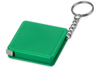 Брелок-рулетка «Дюйм», 1м, зеленый/серебристый, пластик/металл