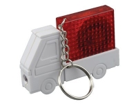 Брелок-рулетка «Автомобиль», 1м, белый/красный/серебристый, пластик/металл