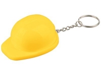 Брелок-открывалка «Каска», желтый/серебристый, пластик/металл
