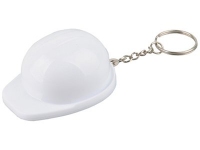 Брелок-открывалка «Каска», белый/серебристый, пластик/металл