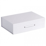 Коробка Case, подарочная, белая, 35,3х24х10 см; внутренний размер: 33,8х23,2х9,4 см