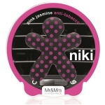 Ароматизатор для автомобиля Niki Antitabaco Pink Jasmine, черный с розовым