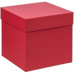 Коробка Cube, M, красная, 20х20х19.5 см; внутренние размеры: 19х19х19 см