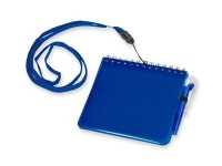 Блокнот А6 «Журналист» с ручкой, синий, полипропилен/пластик