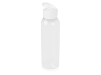 Бутылка для воды «Plain», прозрачный/белый, пластик
