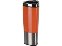 Термокружка «Пиренеи», оранжевый/серебристый, нержавеющая сталь/пластик