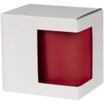 Коробка для кружки с окном Cupcase, белая, 11,2х9,3х10,6 см, внутренние размеры: 11х9х10,5