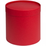 Коробка Circa L, красная, диаметр 20,5 см, высота 21,5 см