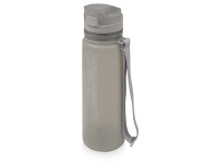 Складная бутылка «Твист», серый, силикон/пластик
