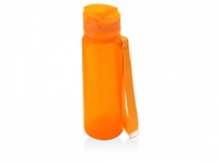 Складная бутылка «Твист», оранжевый, силикон/пластик