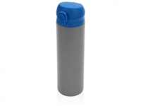 Вакуумная термокружка «Хот», серый/синий, нержавеющая сталь/пластик