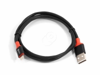 Кабель USB - Lightning (черный\красный, 3A) GreenConnect