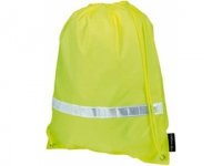 Рюкзак «Premium» со светоотражающей полосой, неоновый зеленый, нейлон 210D