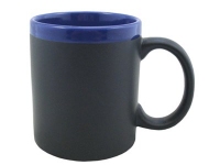 Кружка с покрытием для рисования мелом «Да Винчи», черный/синий, керамика