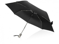 Зонт «Оупен», черный/серебристый, эпонж/металл/пластик