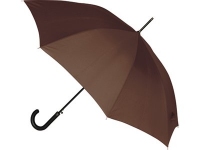 Зонт-трость «Алтуна», коричневый, полиэстер/металл/искусственная кожа