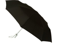 Зонт складной «Леньяно», черный/серебристый, эпонж/металл/пластик