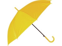 Зонт-трость «Яркость», желтый, купол- полиэстер, каркас, спицы- металл, ручка- пластик