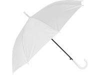 Зонт-трость «Яркость», белый, купол- полиэстер, каркас, спицы- металл, ручка- пластик