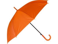 Зонт-трость «Яркость», оранжевый, купол- полиэстер, каркас, спицы- металл, ручка- пластик