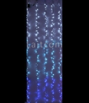 Светодиодный занавес 2x3,3м. бегущий огонь белый-небесно-голубой-синий, прозрачный провод 24В ESI321-SH10-1WB