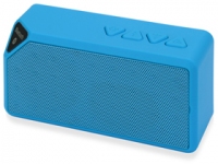 Портативная колонка «Bermuda» с функцией Bluetooth®, голубой/черный, пластик с покрытием софт-тач