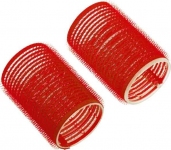 Бигуди-липучки Dewal Beauty d 36ммx63мм(10шт) красные