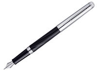 Роллерная ручка Waterman Hemisphere Deluxe Silky CТ. Детали дизайна: никеле-палладиевое покрытие.
