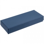 Коробка Notes с ложементом для ручки и флешки, синяя, 17х7,3х2,5 см; внутренний размер 16,4х6,5х2,5 см