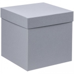 Коробка Cube, L, серая, 24х24х23,5 см; внутренние размеры: 23х23х23 см