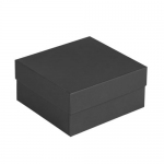 Коробка Satin, малая, черная, 18,6х18,5х8,2 см; внутренний размер: 17,7х17,8х7,9 см