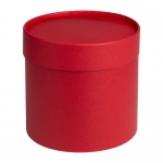 Коробка Circa S, красная, диаметр 16 см, высота 15,5 см