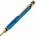 GRAND, ручка шариковая, синий/золотистый