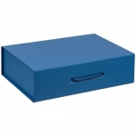 Коробка Case, подарочная, синяя, 35,3х24х10 см; внутренний размер: 33,8х23,2х9,4 см
