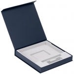 Коробка Memoria под ежедневник, аккумулятор и ручку, синяя, 24х23,5х3,5 см