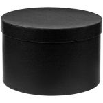 Коробка круглая Hatte, черная, диаметр 31,4 см, высота 20,3 см; внутренние размеры: диаметр 30,3 см, высота 19,8 см