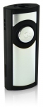Зажигалка "Caseti" газовая турбо, матовый черный + жемчужный хром, 7,7х1,8х3,2 см