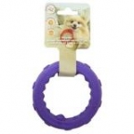 Зооник 164160-07 Игрушка для собак Кольцо плавающее малое, пластикат, фиолетовое 11см