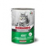 Морандо 99424 Professional кон.для кошек кусочки с Ягенком и овощами 405г
