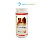 Полидекс 0955 Super Wool plus для собак, улучшает состояние шерсти, кожи, когтей и профилактика дерматитов 500таб