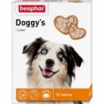 Беафар 12504 Doggy's Liver Витамины для собак с печенью 75таб