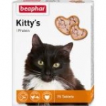 Беафар 12510 Kitty's Витамины для кошек Сердечки Протеин 75таб
