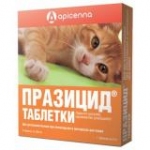 Апиценна Празицид антигельминтик для кошек 6таб