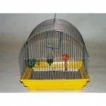Зоомарк 420 Клетка для птиц малая полукруглая (комплект) 35*28*37