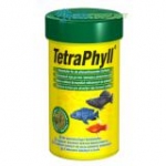 Тетра 139954 TetraPhyll Корм для травоядных рыб, хлопья 100мл